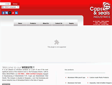 Tablet Screenshot of capsnseals.com